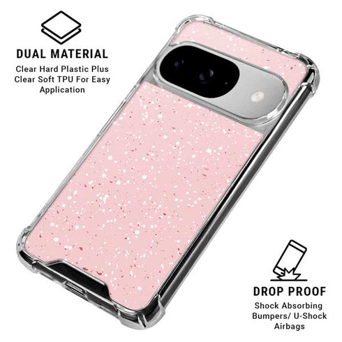 Rose Speckle Google Pixel 10 Clear Case